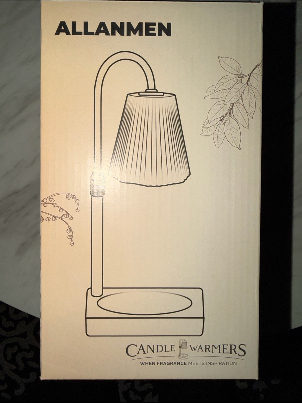 Allanmen Cream Candle Warmer Lamp
